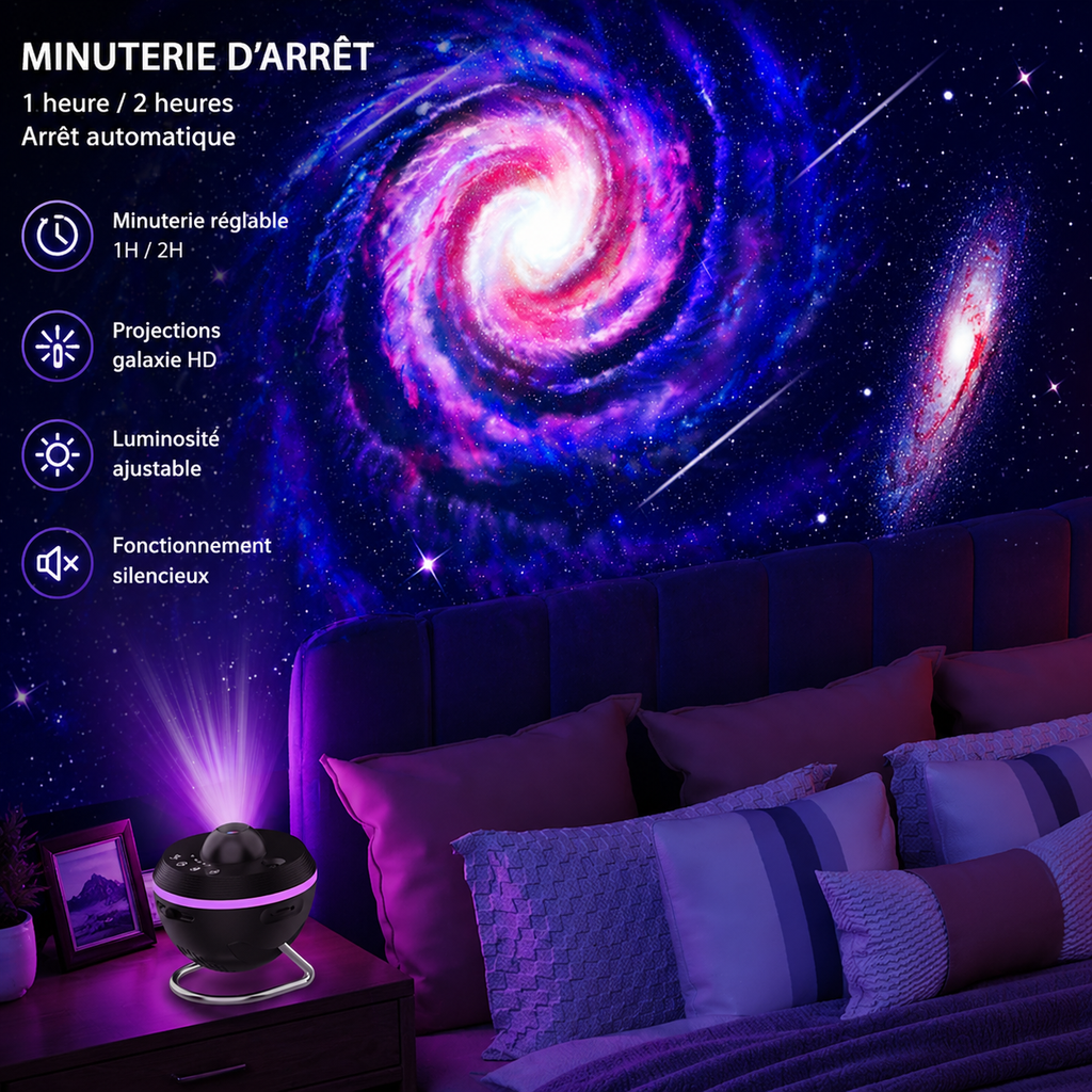 Aerlune Nébuleuse 3D - Projecteur de Galaxie Premium